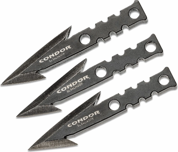 Sada rybářských hrotů s protihroty Condor Pocket Pike, 3 ks, nylonové pouzdro