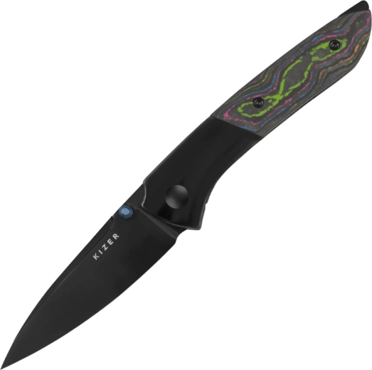 Kizer Spitfire zavírací nůž S35VN, titan a camo carbon 80s - 1 kus