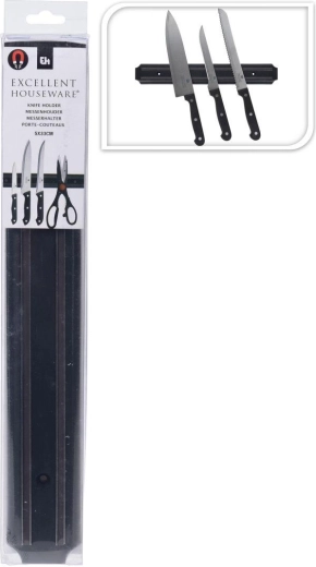 Magnetická lišta na nože 33 cm – černá