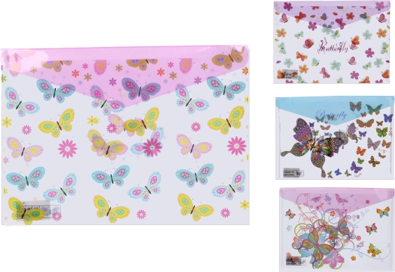 Složka s drukem 35,8 × 26 cm – motiv Motýl