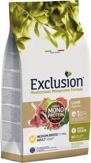 Exclusion Adult Medium granule pro psy – jehněčí 3 kg
