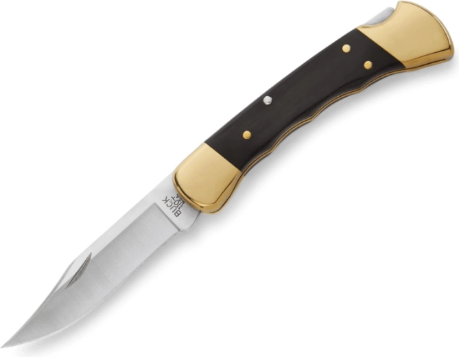 Buck 110 folding hunter finger grooved zavírací lovecký nůž s pouzdrem