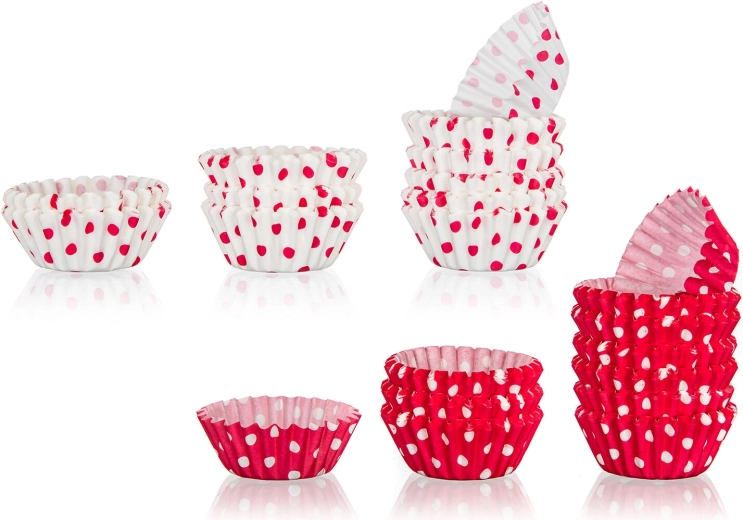 Papírové cukrářské košíčky DOTS mix 3 × 2,1 cm (200 ks)
