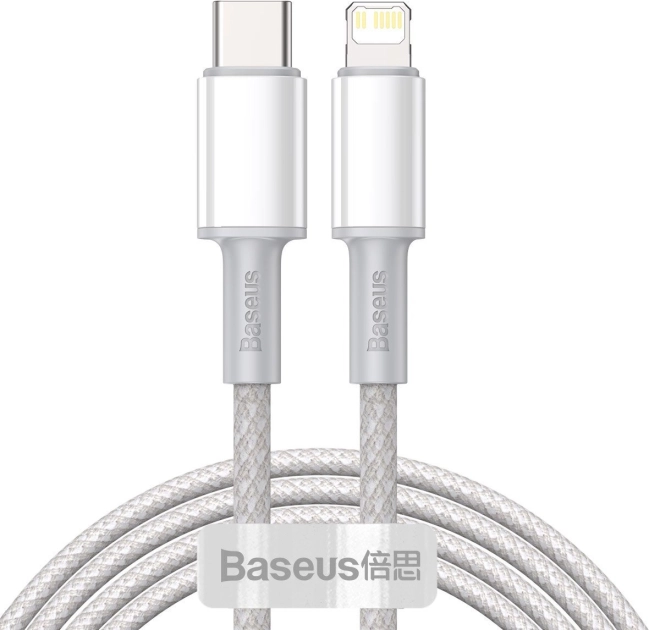 USB-C na Lightning kabel Baseus s vysokou hustotou opletení, 20W, PD, 2m