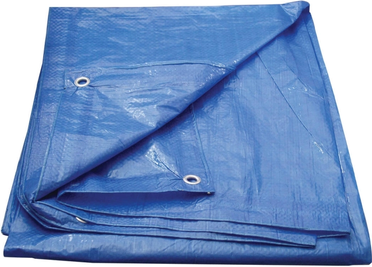 Plachta s oky 3 × 4 m Economy, modrá