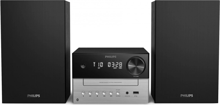 mikrosystém philips tam3205m2 s cd, fm a bluetooth