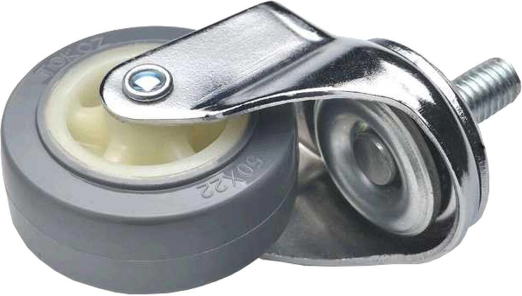 Otočné nábytkové kolečko 50 mm se šroubem M10, sada 4 ks