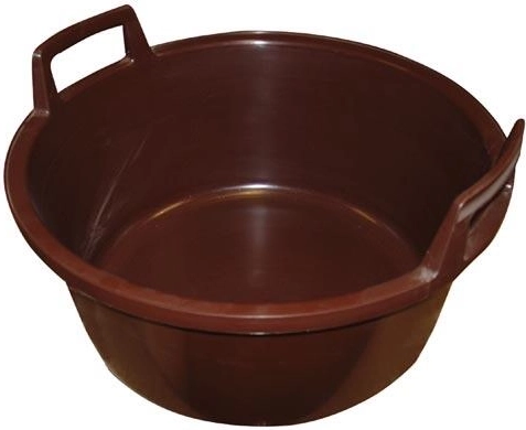 Plastový škopek s uchy 43 cm – Hnědá