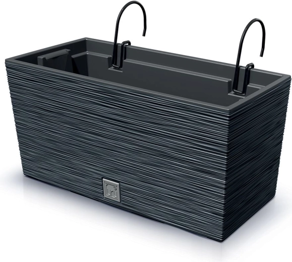 Závěsný balkonový truhlík Furu Case 39,5 cm antracit