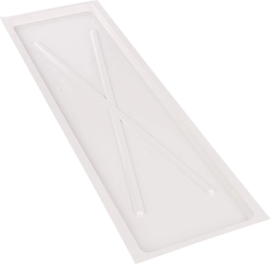 Metpol bílá úzká odkapávací miska 75 × 22,5 cm pro dvoupatrový odkapávač 80 cm