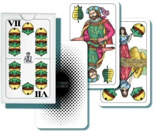 Mariáš dvouhlavá společenská hra - karty v papírové krabičce