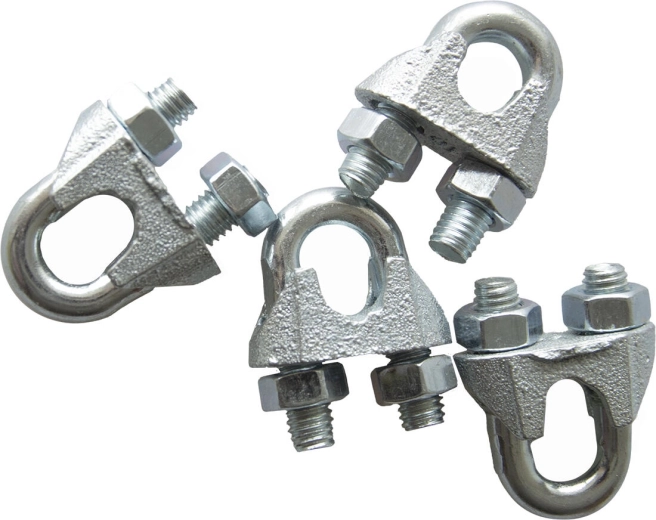 Svorka na ocelové lano 10 mm, pozinkovaná (sada 10 ks)