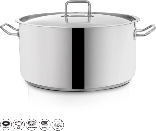 Nerezový kastrol STOCK s poklicí 22,3 l