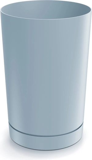 Květináč Tubo 30 cm světle šedý s vložkou