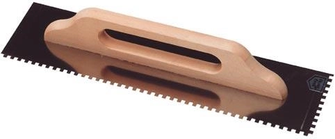 Hladítko z nerezové oceli se zuby 6 × 6 mm, 500 × 130 mm