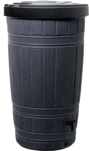 Sud na dešťovou vodu WOODCAN 265 l černý