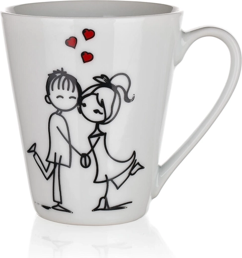 Keramický hrnek LOVE 330 ml – mix romantických dekorů