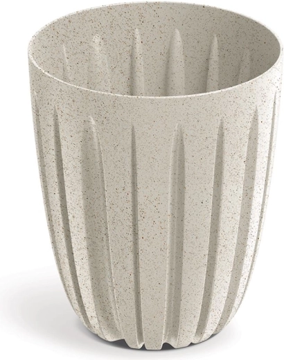 Květináč Wario Eco Wood 19,2 cm bílý s dekorem dřeva