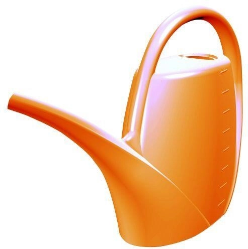 Plastová konvička na zalévání 1,7 l oranžová