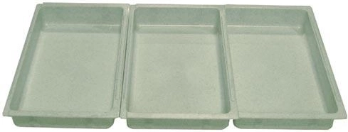 Sada obalovacích misek 25 × 15 × 4 cm, plast, mix barev (3 ks)