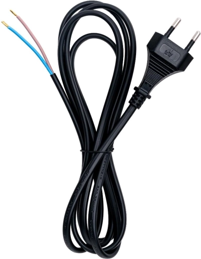 Napájecí kabel RETLUX 2 × 0,75 mm², 2 m, černý