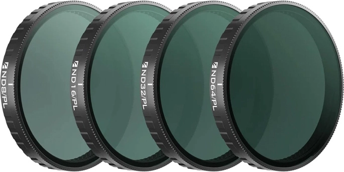 Sada filtrů Freewell Bright Day pro DJI Osmo Action 6 – 4 ks