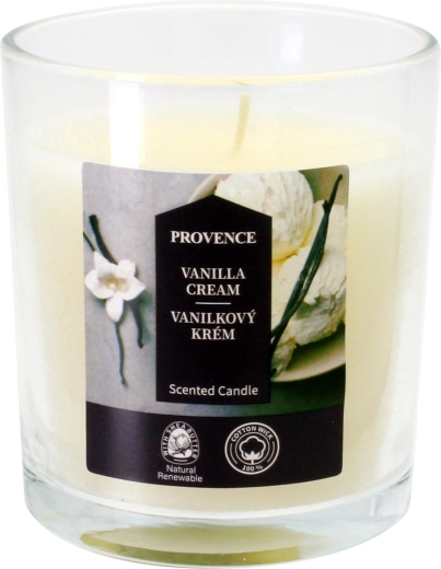 Svíčka ve skle Vanilkový krém 7 × 8 cm, 135 g