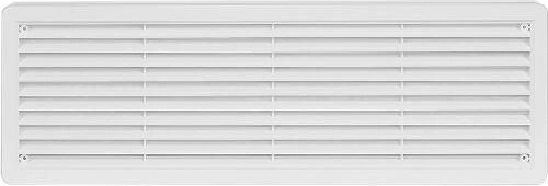Dveřní větrací mřížka 400 × 130 mm, bílá, 2 ks