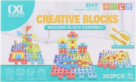 Šroubovací plastová stavebnice 202 dílků