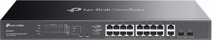 Omada gigabitový Easy Managed switch s 16 porty PoE+