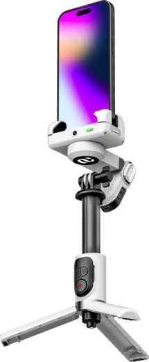 AOCHUAN Smart M1 Pro stabilizátor na telefon s RGB světlem bílý