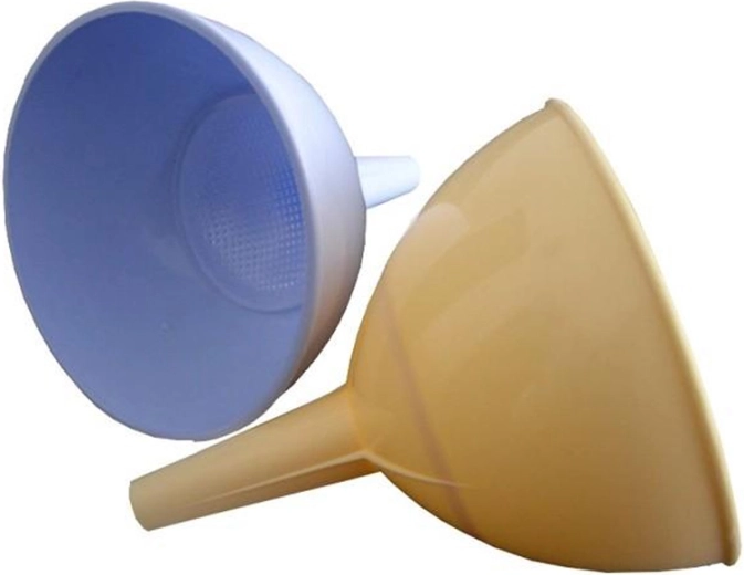 Plastový trychtýř se sítkem 10 cm