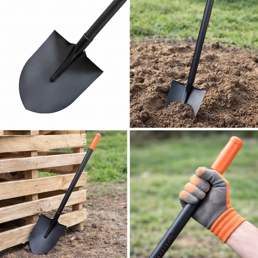Kovový zahradní rýč s kovovou násadou 150 cm