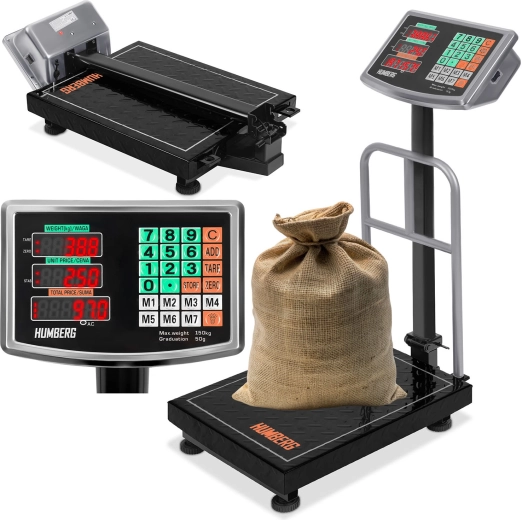 Průmyslová plošinová váha 150 kg HUMBREG MH-191