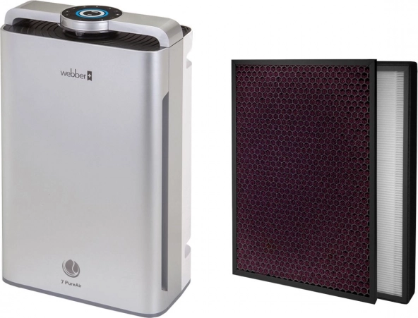 Čistička vzduchu Webber AP9700 Wi-Fi stříbrná