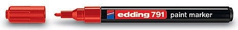 Lakový popisovač červený Edding 791