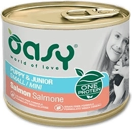 Oasy One Protein Puppy & Junior Small/Mini losos paštika 200 g