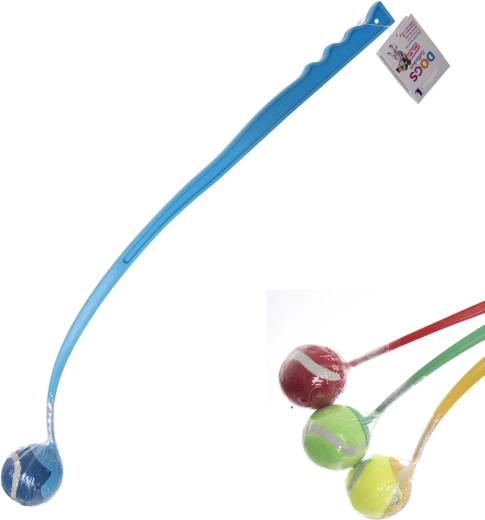 Hračka pro psa – plastové házedlo 68 cm (mix barev)