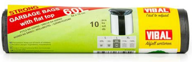 Pytle na odpad 60 l, 10 ks