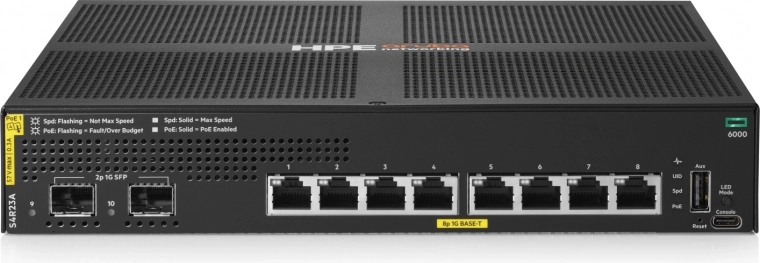 Aruba Networking 6000 8G Class4 PoE 2SFP přepínač 67 W