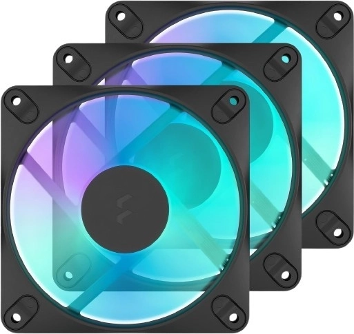 Fractal Design Dynamic 3 14 RGB 140mm černý ventilátor - 3 ks