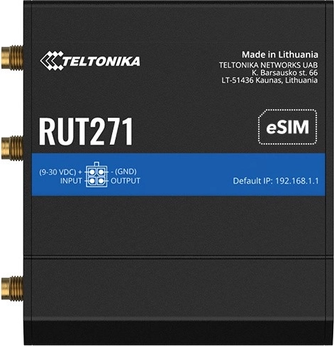Teltonika RUT271 průmyslový LTE router s eSIM - 1 kus
