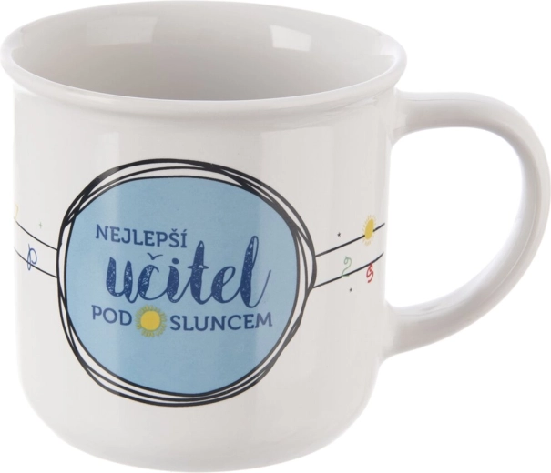 Porcelánový hrnek nejlepší učitel 0,34 l