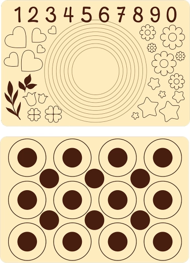 Silikonová pečicí podložka 60 × 40 cm krémová