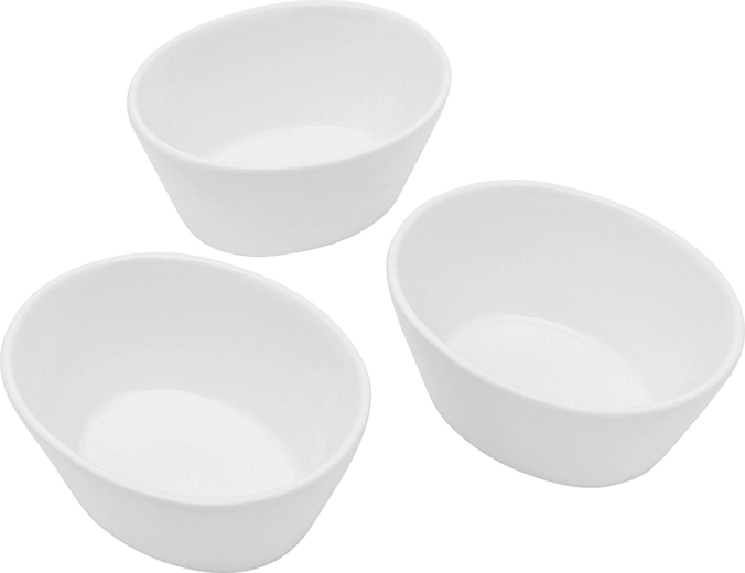 Regular sada 3 porcelánových misek na dipy 10 cm