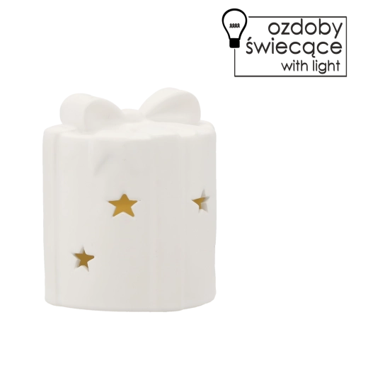 Vánoční LED figurka se světlem 10 × 10 × 11,7 cm