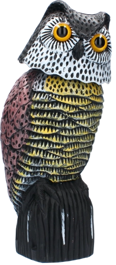 Odstrašovač ptáků – pohyblivá sova 20 × 16 × 38 cm