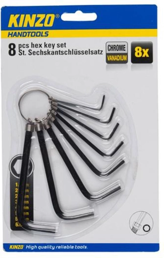 Sada šestihranných klíčů, 8 ks