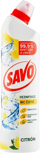 Savo WC čistič citron bez chloru 750 ml