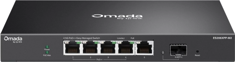 Omada Easy Managed switch s 5 porty 2,5G, PoE++ a SFP+ 10G